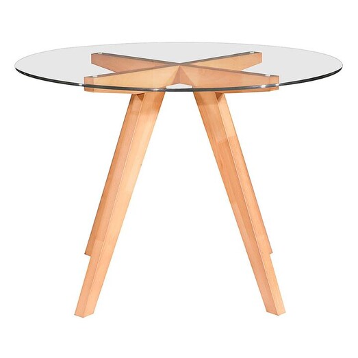 Picture of Amber Round Dining Table Fabric Natural Life Interiors