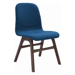 Picture of Amberly Dining Chair, Cocoa/Teal Wood Iniko
