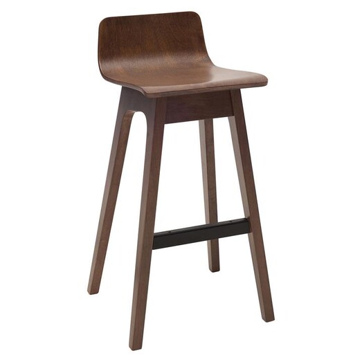 Picture of Amberly Walnut Bar Stool MDF Iniko