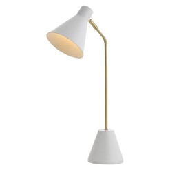 Picture of Ambia Table Lamp in White by Telbix