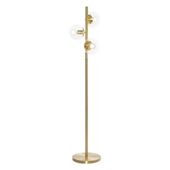 Picture of Amilla Floor Lamp in Gold/White by Amalfi