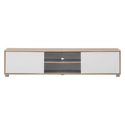 Picture of Anders Entertainment Unit Chipboard White/Oak U.S Designs