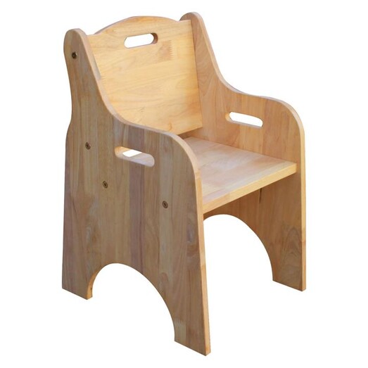 Picture of Angeles Kids Chair Wood Natural QToys Picture of Angeles Kids Chair Wood Natural QToys