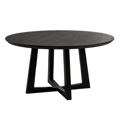 Picture of Angelique Round Dining Table Black Size 150cm Diametre by casabona