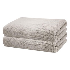 Picture of Angove Set of 2 Bath Towels in Beige by Bambury