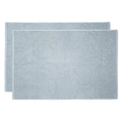 Picture of Angove Set of 2 Turkish Cotton Bath Mats in Black by Bambury