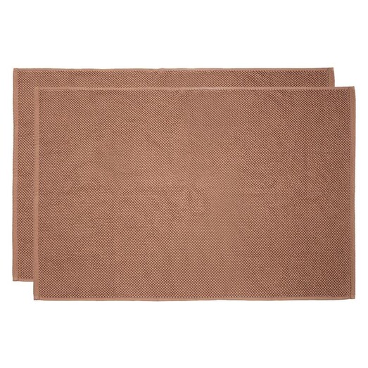 Picture of Angove Set of 2 Turkish Cotton Bath Mats in Brown by Bambury