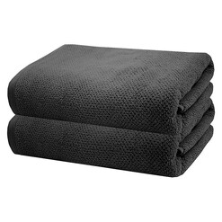 Picture of Angove Set of 2 Turkish Cotton Bath Sheets in Charcoal by Bambury