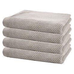 Picture of Angove Set of 4 Hand Towels in Beige by Bambury