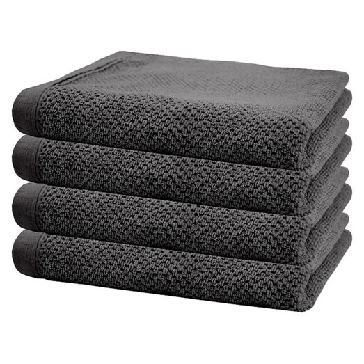 Picture of Angove Set of 4 Turkish Cotton Hand Towels in Charcoal by Bambury