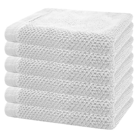 Picture of Angove Set of 6 Turkish Cotton Face Washers in White by Bambury