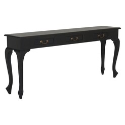 Picture of Annalise 3 Drawer Timber Console Table, Chocolate Mahogany Kayu Estate