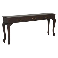 Picture of Annalise 3 Drawer Timber Console Table, Mahogany Kayu Estate
