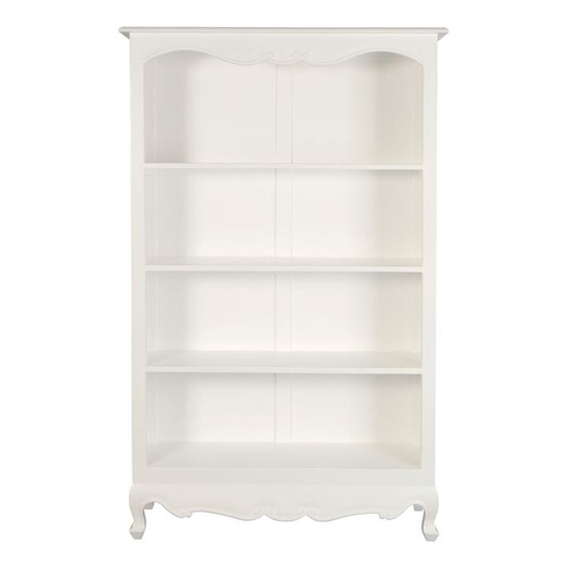 Picture of Annalise Timber Bookshelf Size Large in White by Kayu Estate