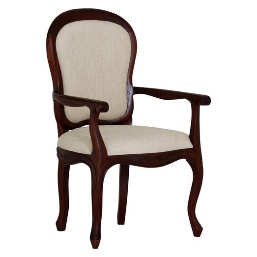 Picture of Annalise Timber Dining Armchair, Mahogany Kayu Estate
