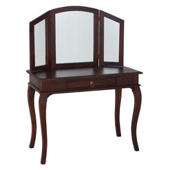 Picture of Annalise Timber Dressing Table, Mahogany Kayu Estate