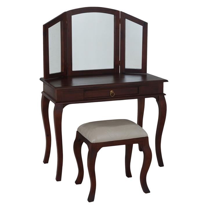Picture of Annalise Timber Dressing Table Set, Mahogany Kayu Estate