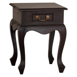 Picture of Annalise Timber Side Table, Chocolate Mahogany Kayu Estate