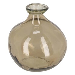 Picture of Anner Round Glass Vase in Brown by Vida & Co.