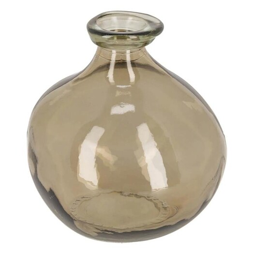 Picture of Anner Round Glass Vase in Brown by Vida & Co.