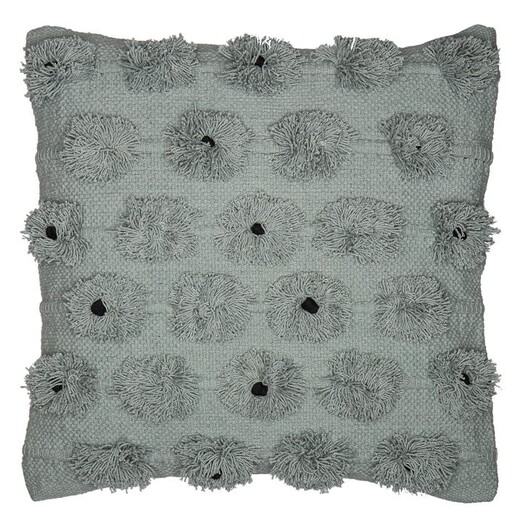Picture of Anoka Cushion with Flower Detail in Blue by Amalfi