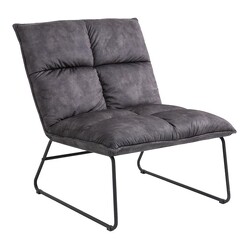 Picture of Anthonee Upholstered Accent Chair in Dark Purple by Emporium Oggetti