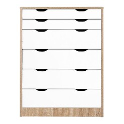 Picture of Anthony 6-Tier Chest of Drawers MDF Oak HelloFurniture