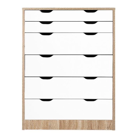 Picture of Anthony 6-Tier Chest of Drawers MDF Oak HelloFurniture Picture of Anthony 6-Tier Chest of Drawers MDF Oak HelloFurniture