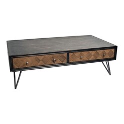 Picture of Antica Coffee Table Oak Distressed Black/Oak Alliance Furniture