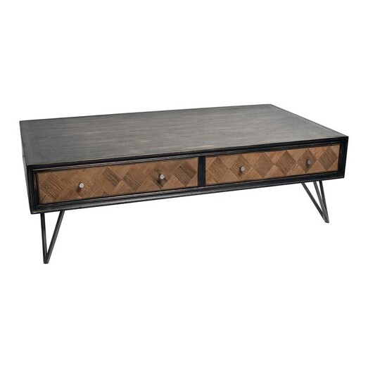 Picture of Antica Coffee Table Oak Distressed Black/Oak Alliance Furniture