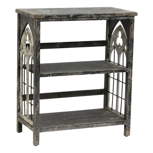 Picture of Antique-Look Gothic Shelf Unit MDF Antique Grey Artisan Homewares Picture of Antique-Look Gothic Shelf Unit MDF Antique Grey Artisan Homewares