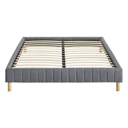 Picture of Antoine Upholstered Bed Wood Grey E-living