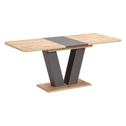 Picture of Antrim Extendable Dining Table MDF Oak/Shale Bay Road Designs