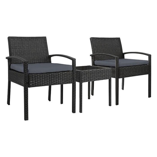 Picture of Aporia 3-Piece Outdoor Set Wicker Assorted Frisse Outdoors