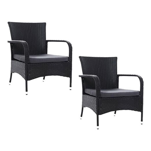 Picture of Aporia Outdoor Chair (Set of 2) Wicker Black Frisse Outdoors Picture of Aporia Outdoor Chair (Set of 2) Wicker Black Frisse Outdoors