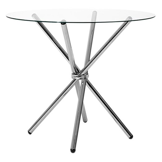 Picture of Aranchia Round Dining Table Glass Silver Resort Living