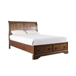 Picture of Ariana European Classic Solid Wooden Bed Frame King Size - Brown