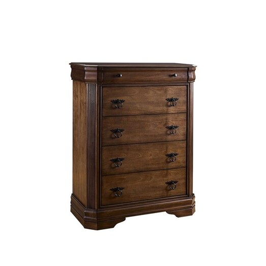 Picture of Ariana European Classic Solid Wooden Chest Of Drawers Tallboy Storage Cabinet - Brown