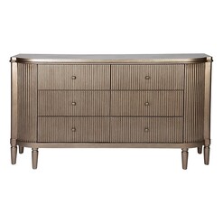 Picture of Arielle Chest of Drawers in Antique Gold by CAFE Lighting & Living