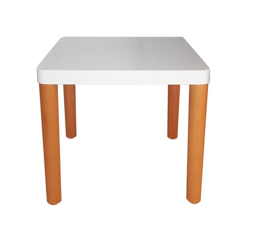 Picture of Arina Square Lamp Side Table - White