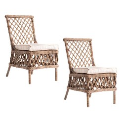 Picture of Aristocrat Rattan Dining Chair (Set of 2) Natural Nova Solo