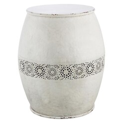 Picture of Arriba Stool, Cream/White, Large Metal Casa Uno