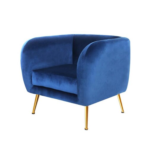 Picture of Artiss Armchair Lounge Arm Chair Sofa Accent Armchairs Chairs Couch Velvet Navy