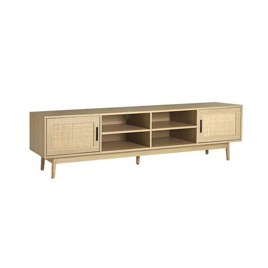 Picture of Artiss TV Cabinet Entertainment Unit Storage Cabinets Rattan Wooden 180CM