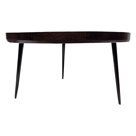 Picture of Ashford Round Timber Coffee Table in Black by j.elliot HOME