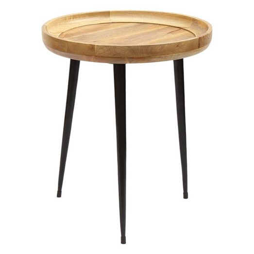 Picture of Ashford Round Timber Side Table in Natural by j.elliot HOME