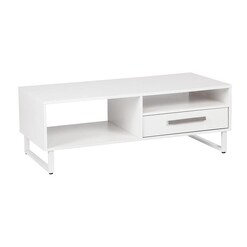 Picture of Ashley Collection Open Shelf Coffee Table W/ 1-Drawer - White