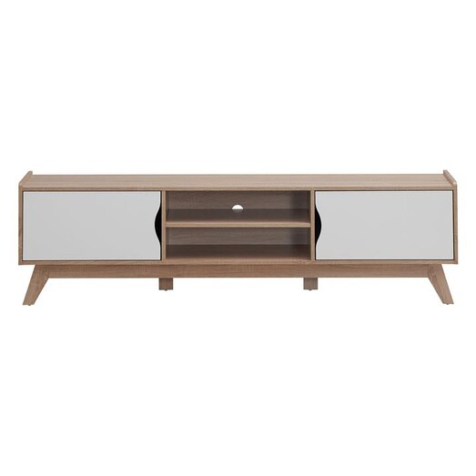 Picture of Ashton Entertainment Unit Chipboard Oak White U.S Designs