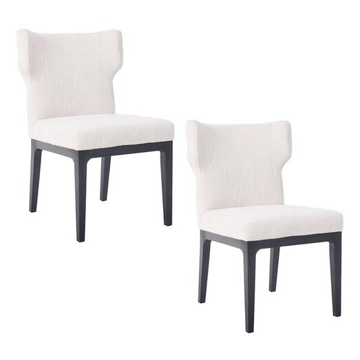 Picture of Ashton Set of 2 Upholstered Dining Chairs Wood Assorted CAFE Lighting & Living
