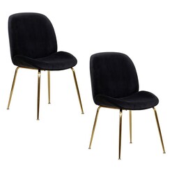 Picture of Asja Set of 2 Velvet Dining Chairs Assorted Bay Road Designs